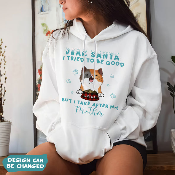Personalized Gift For Cat Lovers Dear Santa I Tried To Be Good T-shirt, Hoodie, Sweatshirt PP-AV2211229