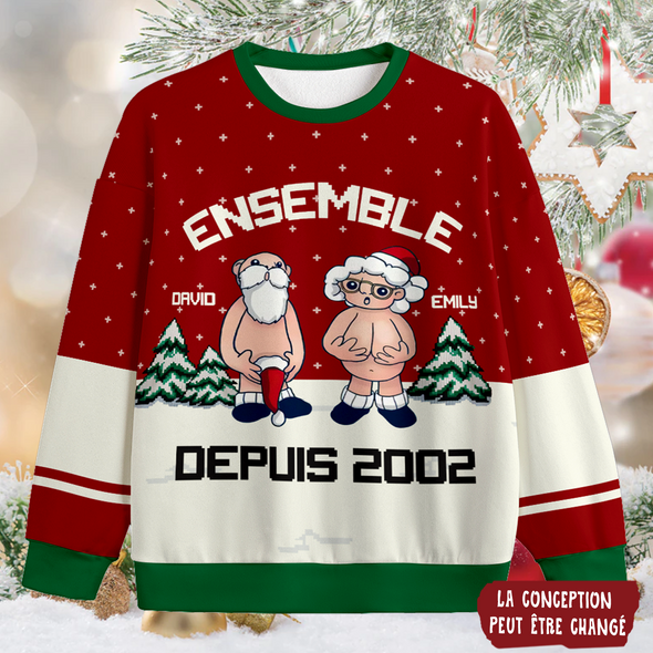 Cadeau Personnalisé Pour Couple Ensemble Depuis Ugly Sweater PP - AV2111224