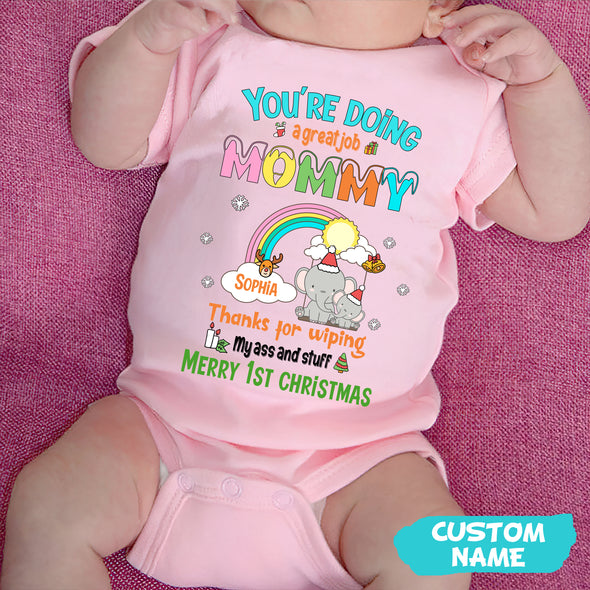 Personalized Gift For Mommy You Are Doing A Great Job Baby Onesie - PP - AV0811223