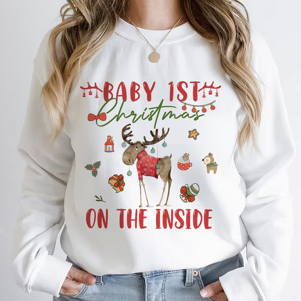 Gift For Mommy Baby 1ST Christmas T-shirt, Hoodie, Sweatshirt PP-AV0212221