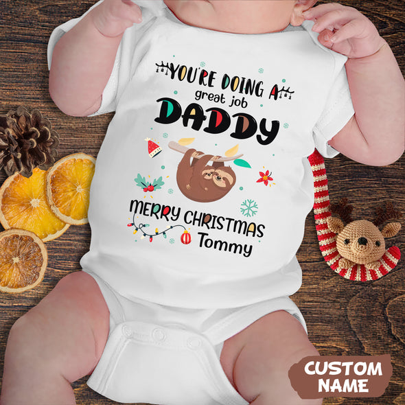 Personalized Gift For Daddy You're Doing A Great Job Baby Onesie - PP-AV2411222