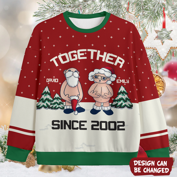 Personalized Gift For Couple Together Since Ugly Sweater PP - AV1711221