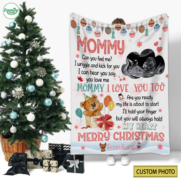 Personalized Gift For Future Mommy I Can Hear You Say You Love Me Blanket - PP - AV1110221
