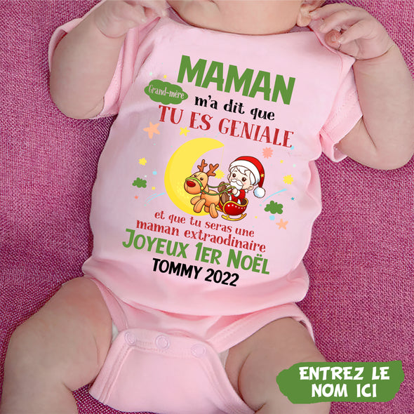 Cadeau Personnalisé Pour Maman Baby Onesie - PP - AV08112217