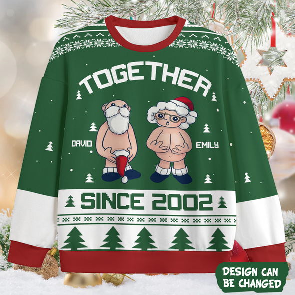 Personalized Gift For Couple Together Since Ugly Sweater PP - AV1611223