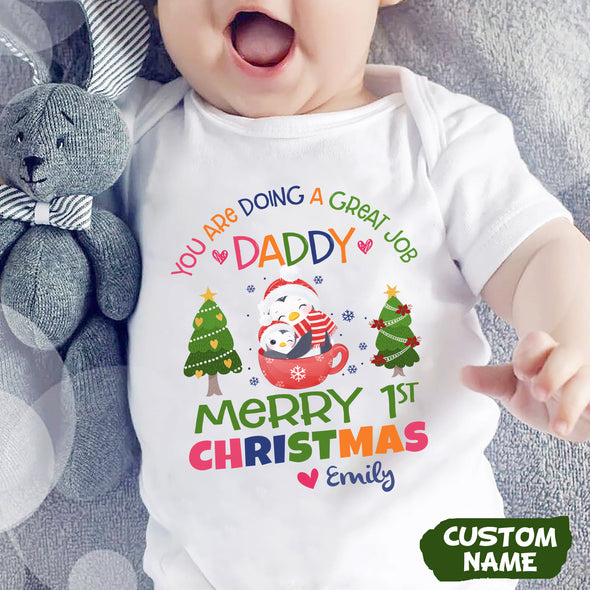 Personalized Gift For Daddy You're Doing A Great Job Baby Onesie - PP-AV2411226