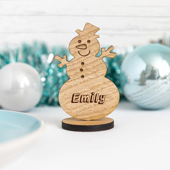 Personalized Wooden Freestanding Snowman Christmas_NT_1209221