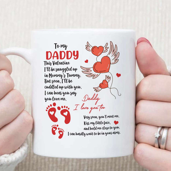Personalized Gift For Daddy Very Soon You'l Meet Me Mug - PP - AV0612221
