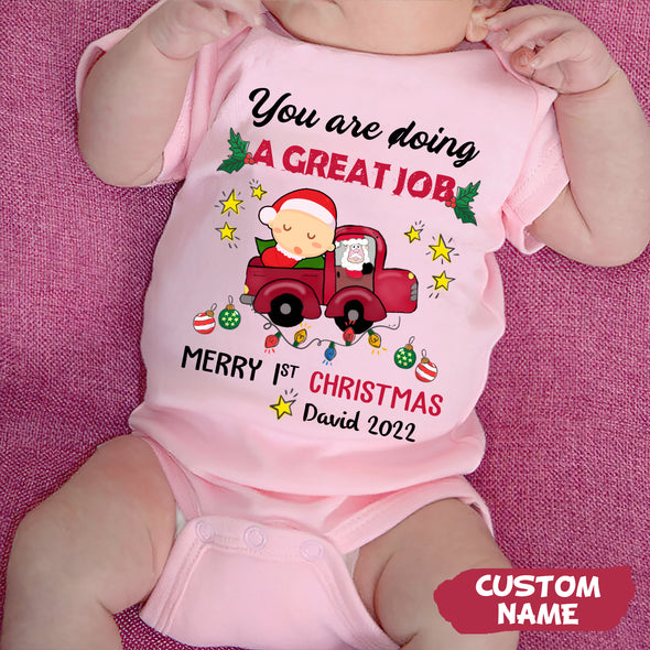 Gift For Future Daddy Or Mommy You're Doing A Great Job Baby Onesie - PP -AV0911225