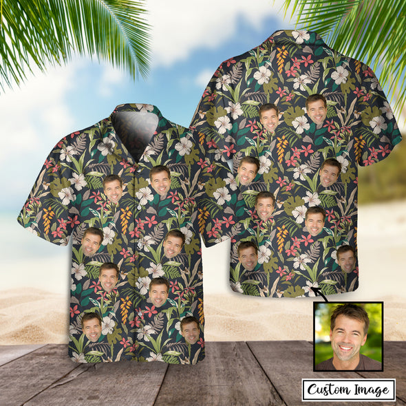 Customized Man's Face Hawaiian Shirt - PP -AV3011221