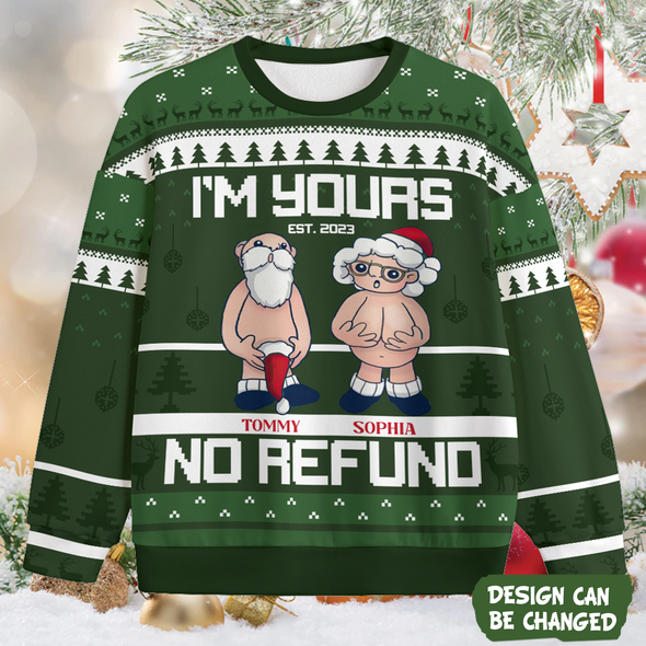 Personalized Gift For Couple Funny Santa Ugly Sweater PP - AV1511229