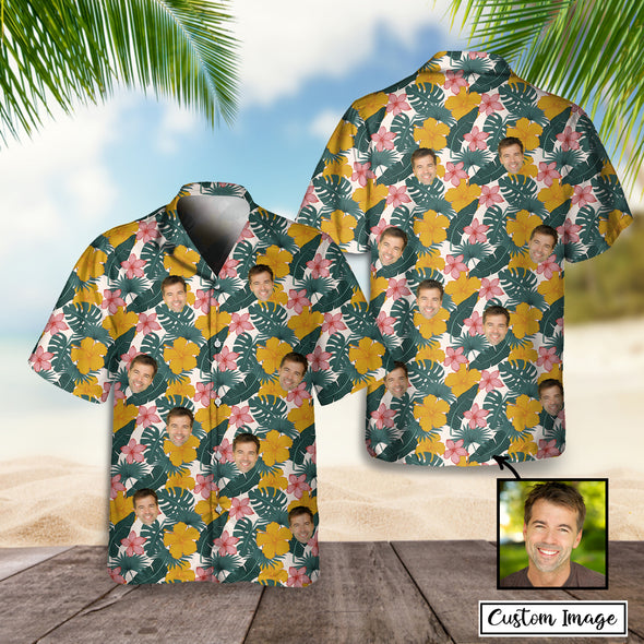 Customized Man's Face Hawaiian Shirt - PP -AV2911223