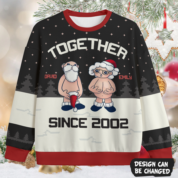 Personalized Gift For Couple Together Since Ugly Sweater PP - AV1611224