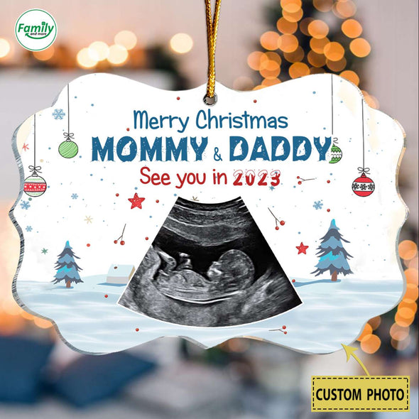 Personalized Gift For Future Mommy & Daddy See You In 2023 Ornament-PP-AV1411227