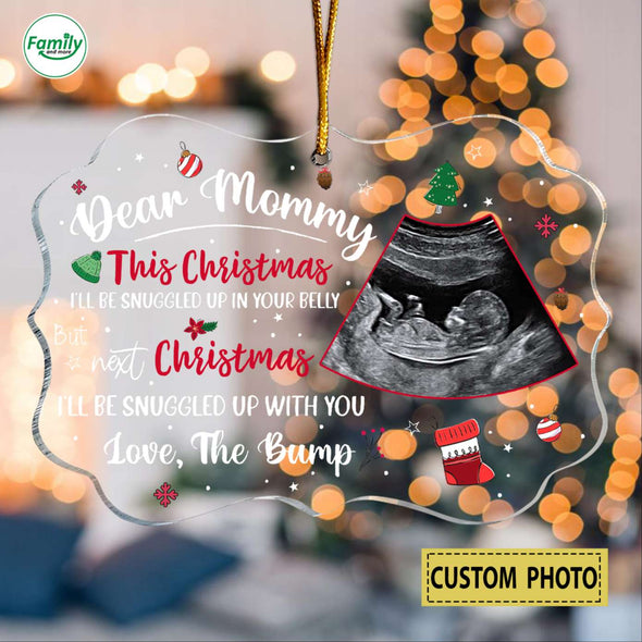 Personalized Gift For Future Mommy Next Christmas I'll Be Cuddle Up With You Ornament-PP-AV1810222