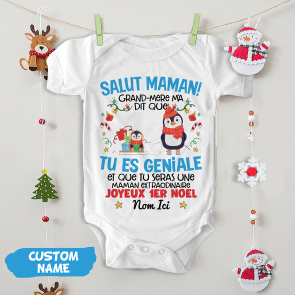 Cadeau Personnalisé Pour Maman Baby Onesie - PP - AV0211222
