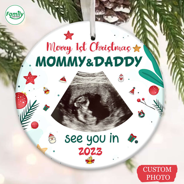 Personalized Gift For Future Mommy & Daddy See You In 2023 Ornament PP - AV1411229