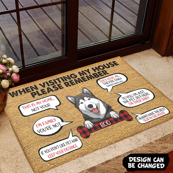 Personalized Gift For Dog And Cat Lover This Is My Home Not Your Doormat - PP - AV2811225