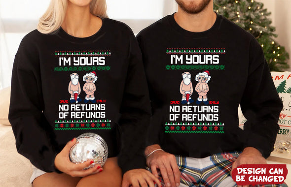 Personalized Gift For Couple No Returns Or Refunds Hoodie, Sweatshirt - PP - AV24112210