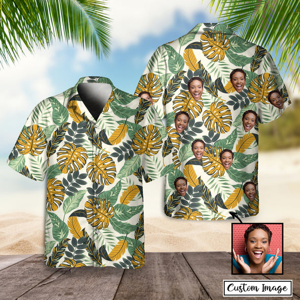 Customized Woman's Face Hawaiian Shirt - PP -AV0512222