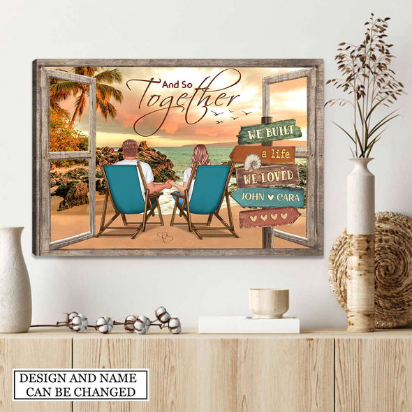 Gift For Couple And So Together Framed Canvas - PP - AV0408223
