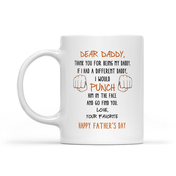 Gift For Dads Punch In The Face Mug