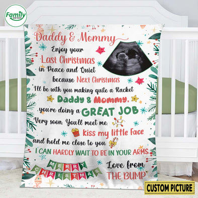 Personalized Gift For Future Daddy & Mommy You Are Doing A Great Job Blanket - NT-HB2610221