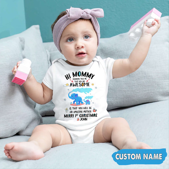 Personalized Gift For Mommy You Will Be An Amazing Mother Baby Onesie - PP - AV2410224