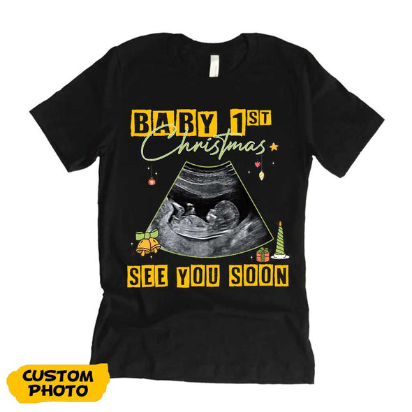 Personalized Gift For Future Mommy Baby's First Christmas T-shirt, Hoodie, Sweatshirt PP - AV1111223