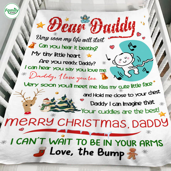 Gift For Daddy I Can't Wait To Be In Your Arms Blanket - PP - AV2311224