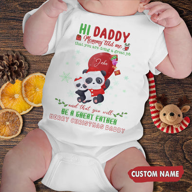 Personalized Gift For Daddy You Will Be A Great Father Baby Onesie - PP - AV0310224