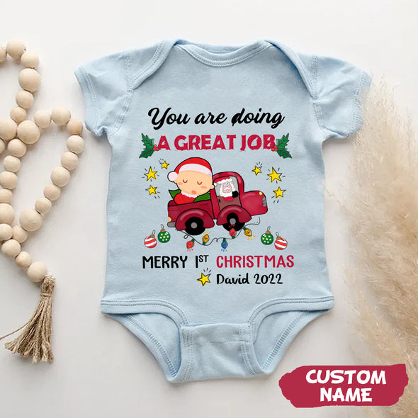 Gift For Future Daddy Or Mommy You're Doing A Great Job Baby Onesie - PP -AV0911225