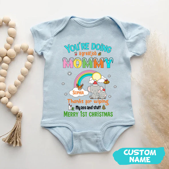 Personalized Gift For Mommy You Are Doing A Great Job Baby Onesie - PP - AV0811223
