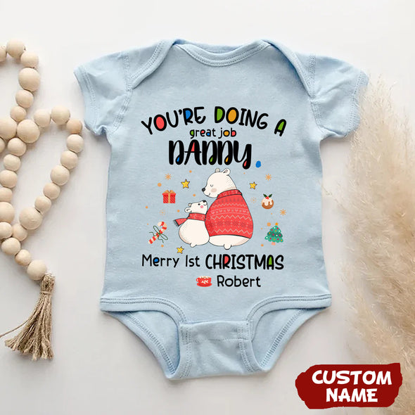 Personalized Gift For Daddy You're Doing A Great Job Baby Onesie - PP-AV2411223