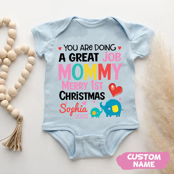 Personalized Gift For Future Mommy You Are Doing A Great Job Baby Onesie_PP_AV0911221
