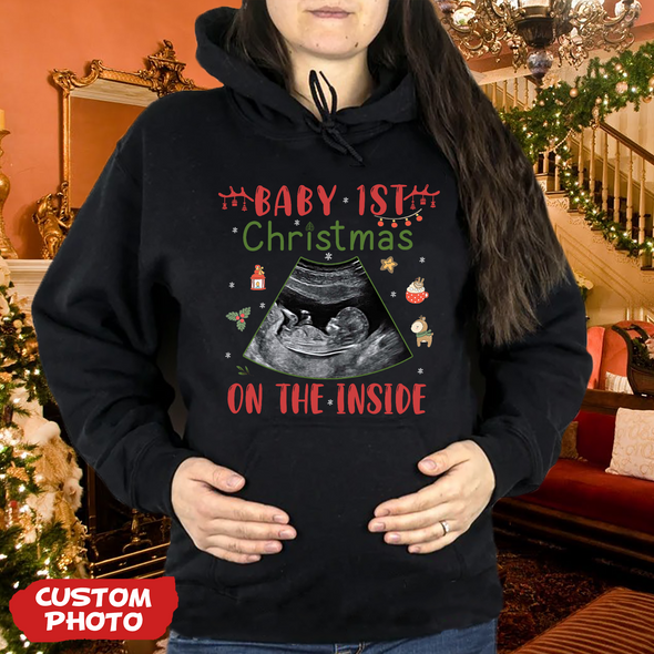 Personalized Gift For Future Mommy Baby 1st Christmas T-shirt, Hoodie, Sweatshirt PP-AV1711223
