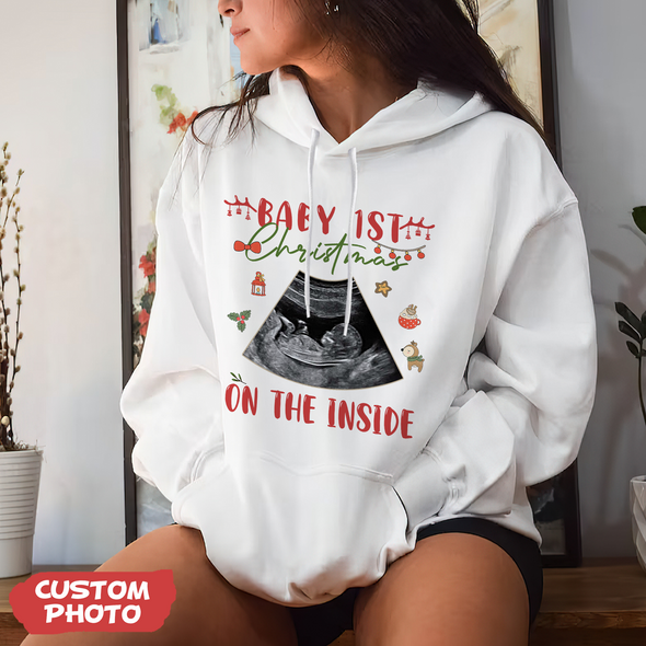 Personalized Gift For Future Mommy Baby's First Christmas T-shirt, Hoodie, Sweatshirt-PP-AV1511223