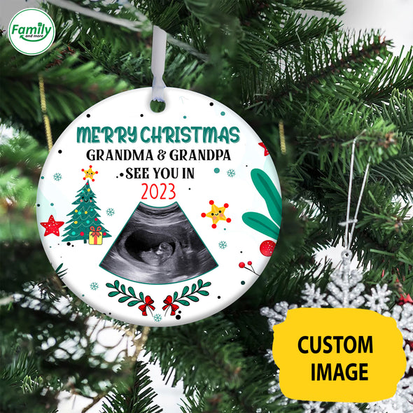 Personalized Gift For Future Grandma & Grandpa See You In 2023 Ornament PP_AV2309221