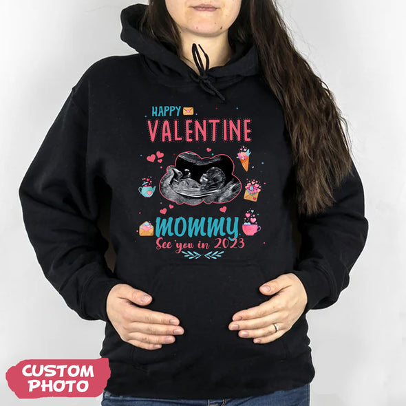 Gift For Future Mommy Happy Valentine T-shirt, Hoodie, Sweatshirt PP-AV0712221
