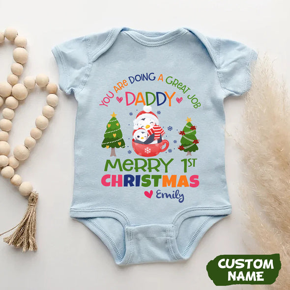 Personalized Gift For Daddy You're Doing A Great Job Baby Onesie - PP-AV2411226
