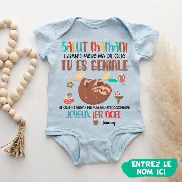 Cadeau Personnalisé Pour Maman Baby Onesie - PP - AV0711224