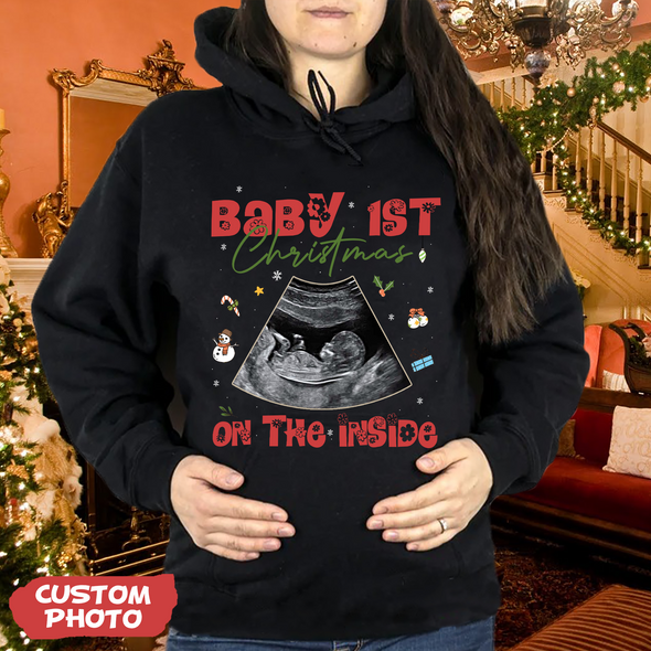 Personalized Gift For Future Mommy Baby's First Christmas T-shirt, Hoodie, Sweatshirt-PP-AV1511222
