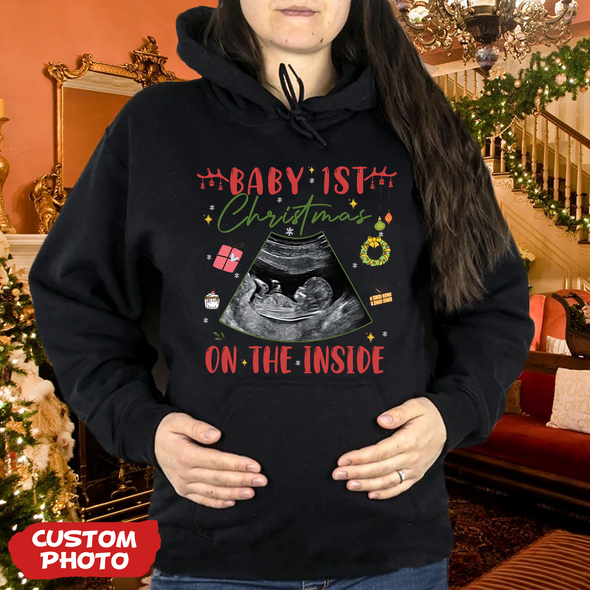 Personalized Gift For Future Mommy Baby 1st Christmas T-shirt, Hoodie, Sweatshirt PP-AV1711225