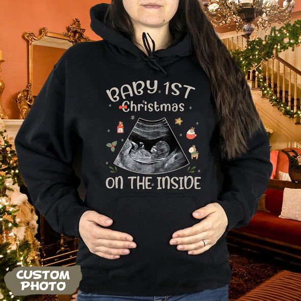 Personalized Gift For Future Mommy Baby's First Christmas T-shirt, Hoodie, Sweatshirt-PP-AV1511224