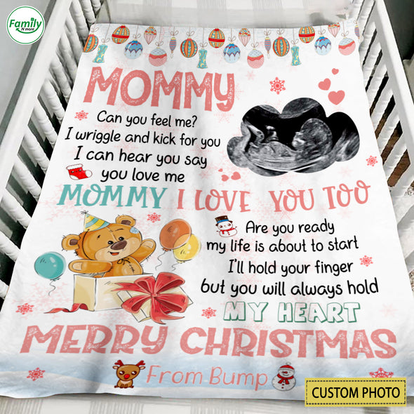 Personalized Gift For Future Mommy I Can Hear You Say You Love Me Blanket - PP - AV1110221