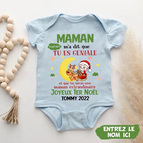 Cadeau Personnalisé Pour Maman Baby Onesie - PP - AV08112217