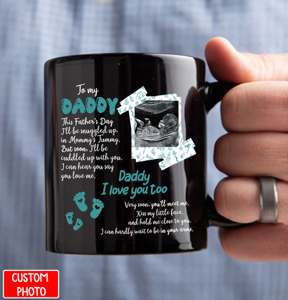Personalized Gift For Future Daddy Very Soon You'll Meet Me Mugs - PP - AV0308224