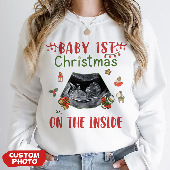 Personalized Gift For Future Mommy Baby 1st Christmas T-shirt, Hoodie, Sweatshirt PP-AV1711224