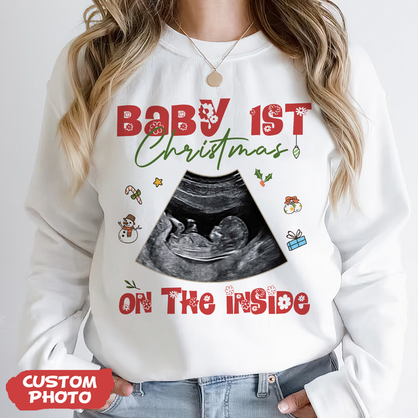 Personalized Gift For Future Mommy Baby's First Christmas T-shirt, Hoodie, Sweatshirt-PP-AV1511222