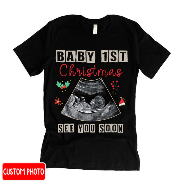 Personalized Gift For Future Mommy Baby's First Christmas T-shirt, Hoodie, Sweatshirt PP - AV1011224